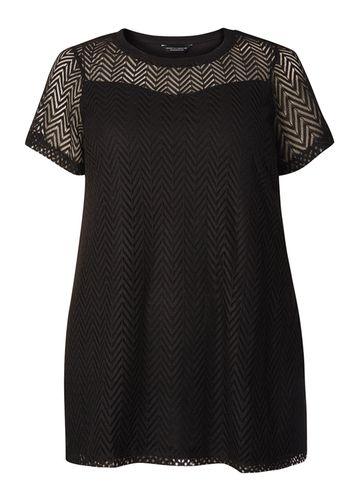 Dorothy Perkins Dp Curve Black Chevron Lace Top