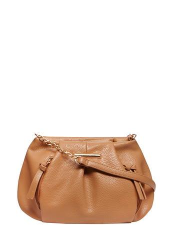 Dorothy Perkins Tan Soft Zip Pouch Crossbody Bag