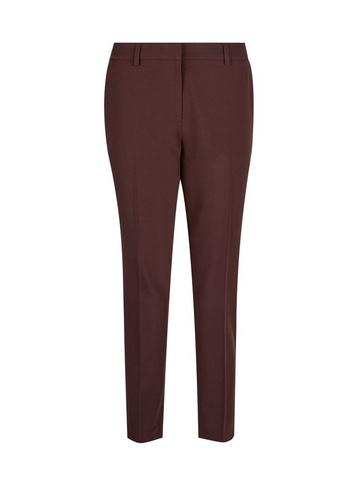 Dorothy Perkins Petite Chocolate Naples Ankle Grazer Trousers
