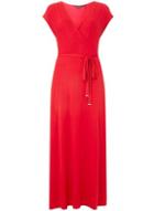 Dorothy Perkins Red Jersey Wrap Maxi Dress