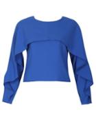 Dorothy Perkins *izabel London Blue Round Neck Top