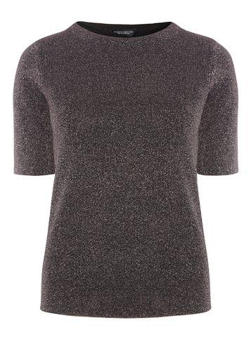 Dorothy Perkins Silver Sparkle Knitted T-shirt