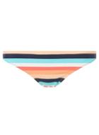 Dorothy Perkins *coral Multi Striped Bikini Bottoms