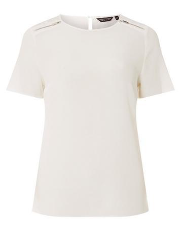 Dorothy Perkins Ivory Zip Soft Top
