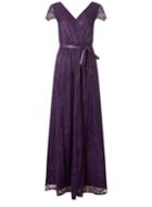 Dorothy Perkins *showcase Purple Lace Maxi Dress