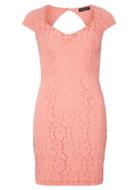 Dorothy Perkins Coral Open Back Pencil Dress
