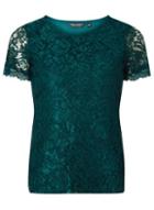 Dorothy Perkins Green Cornelli Lace T-shirt