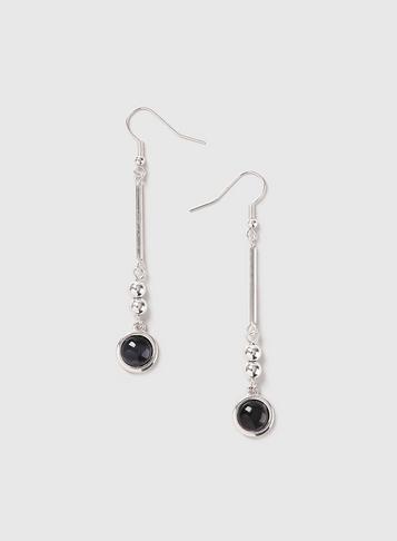 Dorothy Perkins Silver Look Stick Drop Earrings