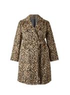 Dorothy Perkins *dp Curve Brown Leopard Print Wrap Coat