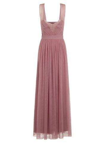 Dorothy Perkins *little Mistress Rose Jewel Bust Maxi Dress
