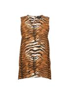 Dorothy Perkins Brown Tiger Print Round Neck Top