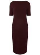 Dorothy Perkins *tall Wine Red Bodycon Dress