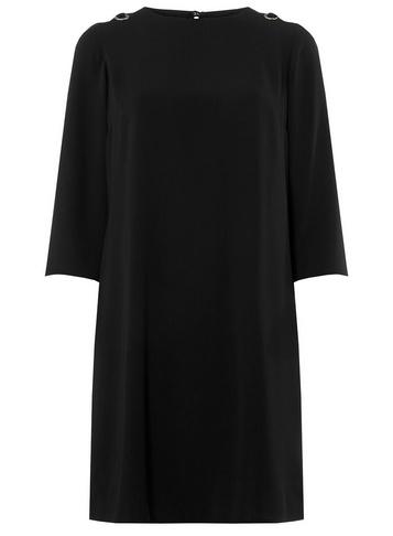 Dorothy Perkins Black Eyelet Shift Dress