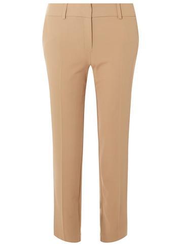 Dorothy Perkins Camel Split Hem Ankle Grazer Trousers