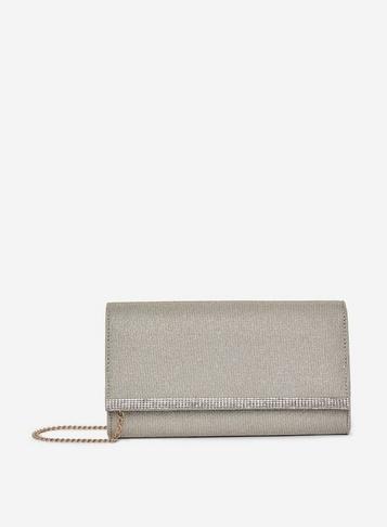 Dorothy Perkins Gold Gem Trim Clutch Bag