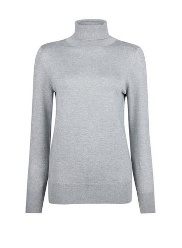 Dorothy Perkins Silver Roll Neck Jumper