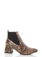 *quiz Multi Coloured Flare Heeled Ankle Boots