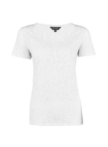 Dorothy Perkins Ivory Leopard Puff Print T-shirt