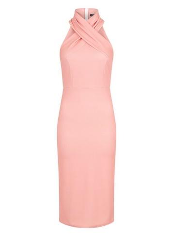 Girls On Film *girls On Film Coral Halterneck Dress