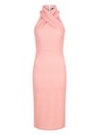 Girls On Film *girls On Film Coral Halterneck Dress
