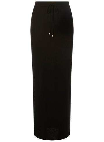 Dorothy Perkins Black Jeresy Tie Maxi Skirt