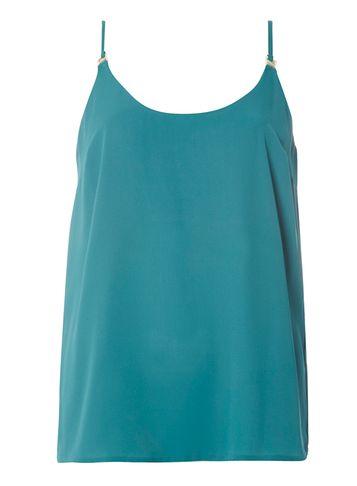 Dorothy Perkins Teal Metal Camisole Top