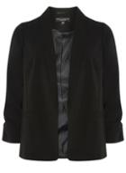 Dorothy Perkins Black Ruche Sleeve Blazer