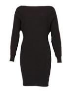 Dorothy Perkins *izabel London Black Batwing Knitted Tunic Jumper