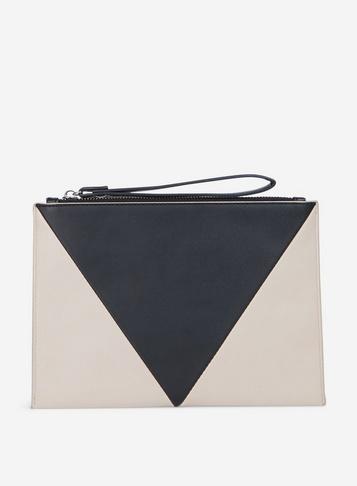 Dorothy Perkins Mono Panel Wristlet Clutch Bag