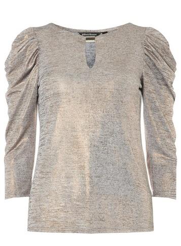 Dorothy Perkins *billie & Blossom Gold Puff Sleeve Blouse