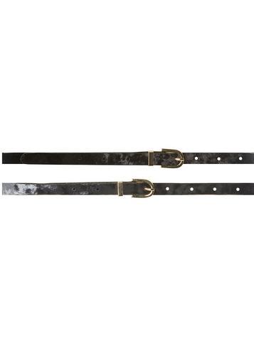 Dorothy Perkins Grey And Black Velvet Belt