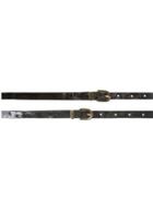 Dorothy Perkins Grey And Black Velvet Belt