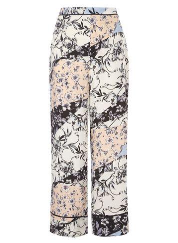 Dorothy Perkins Petite Floral Wide Leg Trousers