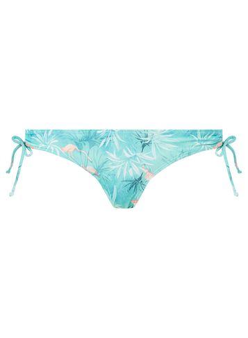 Dorothy Perkins *dp Beach Green Flamingo Print Loop Side Bikini Bottoms
