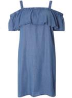 Dorothy Perkins Cold Shoulder Denim Tencel Dress