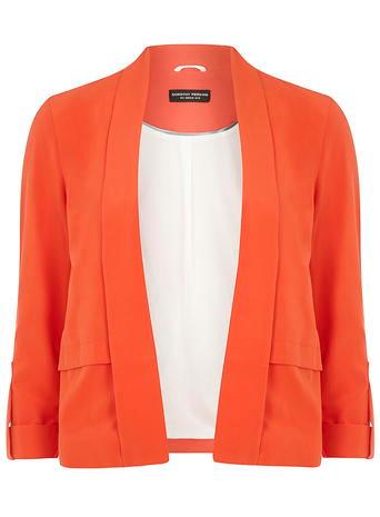 Dorothy Perkins Red Waterfall Jacket With Tab