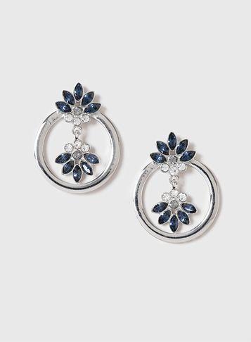 Dorothy Perkins Crystal Hoop Earrings