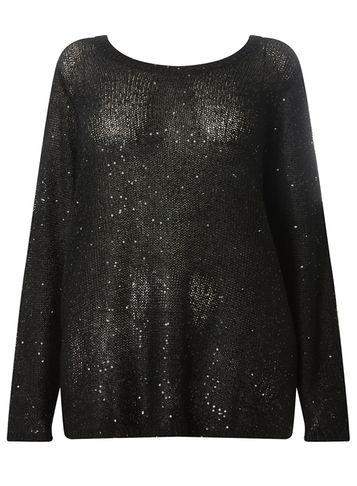 Dorothy Perkins *juna Rose Curve Black Pullover Knitted Jumper