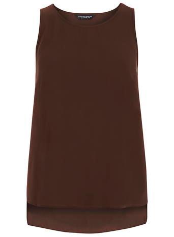 Dorothy Perkins Chocolate Sleeveless Top