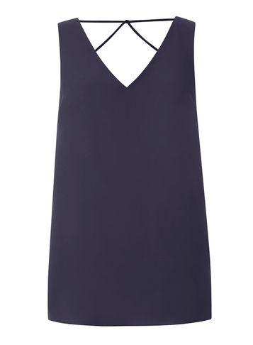 Dorothy Perkins Navy Cross Back Top