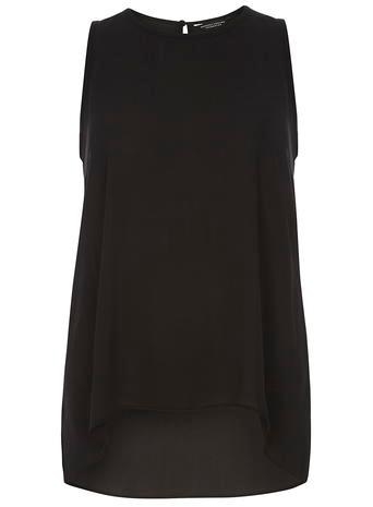 Dorothy Perkins Black Dip Back High Neck Top