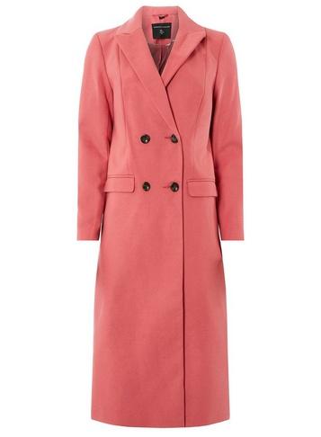 Dorothy Perkins Pink Single Breasted Coat