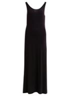 *vila Black Plain Jersey Maxi Dress