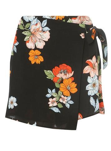 Dorothy Perkins Black Floral Print Skorts