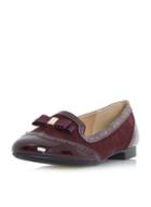 Dorothy Perkins *head Over Heels By Dune Burgundy Graicee Loafers