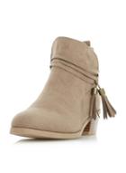 Dorothy Perkins *head Over Heels By Dune Taupe 'petraa' Ankle Boots