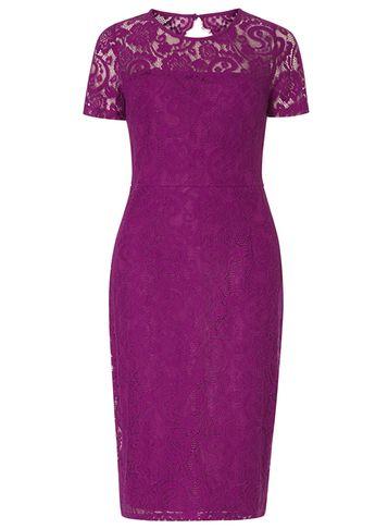 Dorothy Perkins *tall Navy Purple Detail Dress