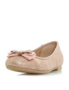 Dorothy Perkins *head Over Heels By Dune Rose Gold Honor Flat Shoes