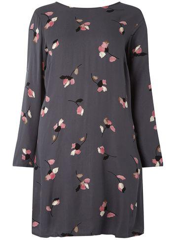 Dorothy Perkins *juna Rose Curve Grey Printed Dress