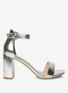 Dorothy Perkins Widefit Silver Shimmy Sandals